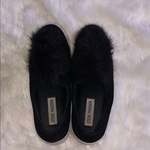 Steve Madden back pom pop platform sneakers